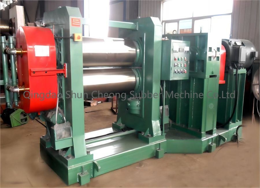 High Accuracy Two Roller Rubber Calender , Rubber Calender Production Line