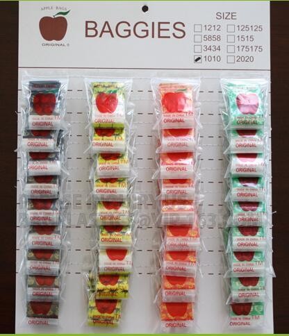 Mini K zipper bag Reclosable Apple Bags colorful mini bag, mini apple bags mini plastic zipper PACKAGE CORN STARCH