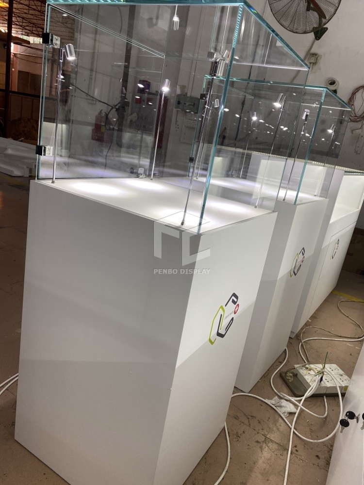 T4 LED Jewelry Shop Furniture 500*500mm Display Case Counter