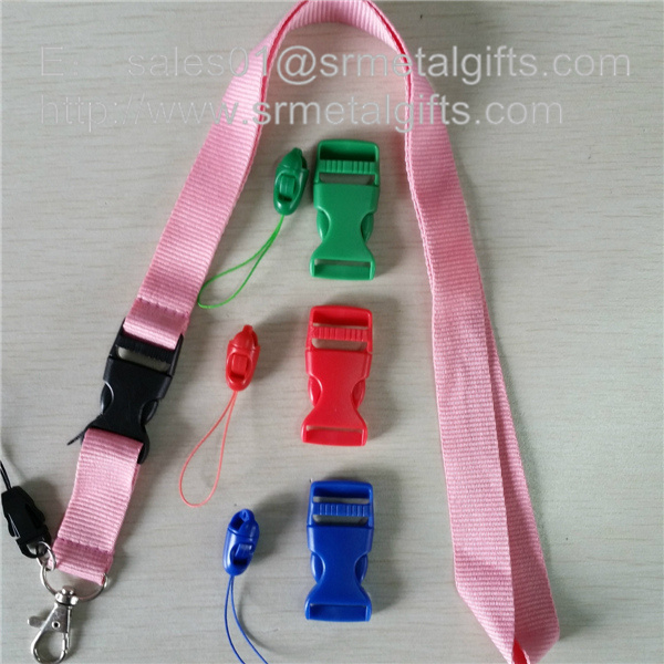 Dye coloured neck ribbon strap lanyards