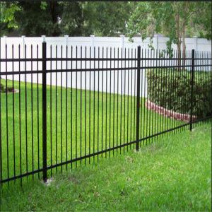 China Powder Coating Iron Wrought Fence 6 Foot Portable Galvanized Steel wholesale