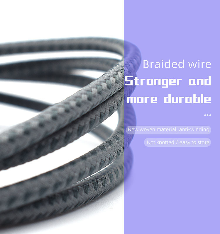 2.4A 6ft Micro USB Data Transfer Cable For Android Phone