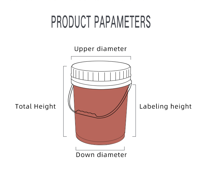 20L Plastic Bucket With Screw Lid For Veterinary Medicine House Industry as the photo