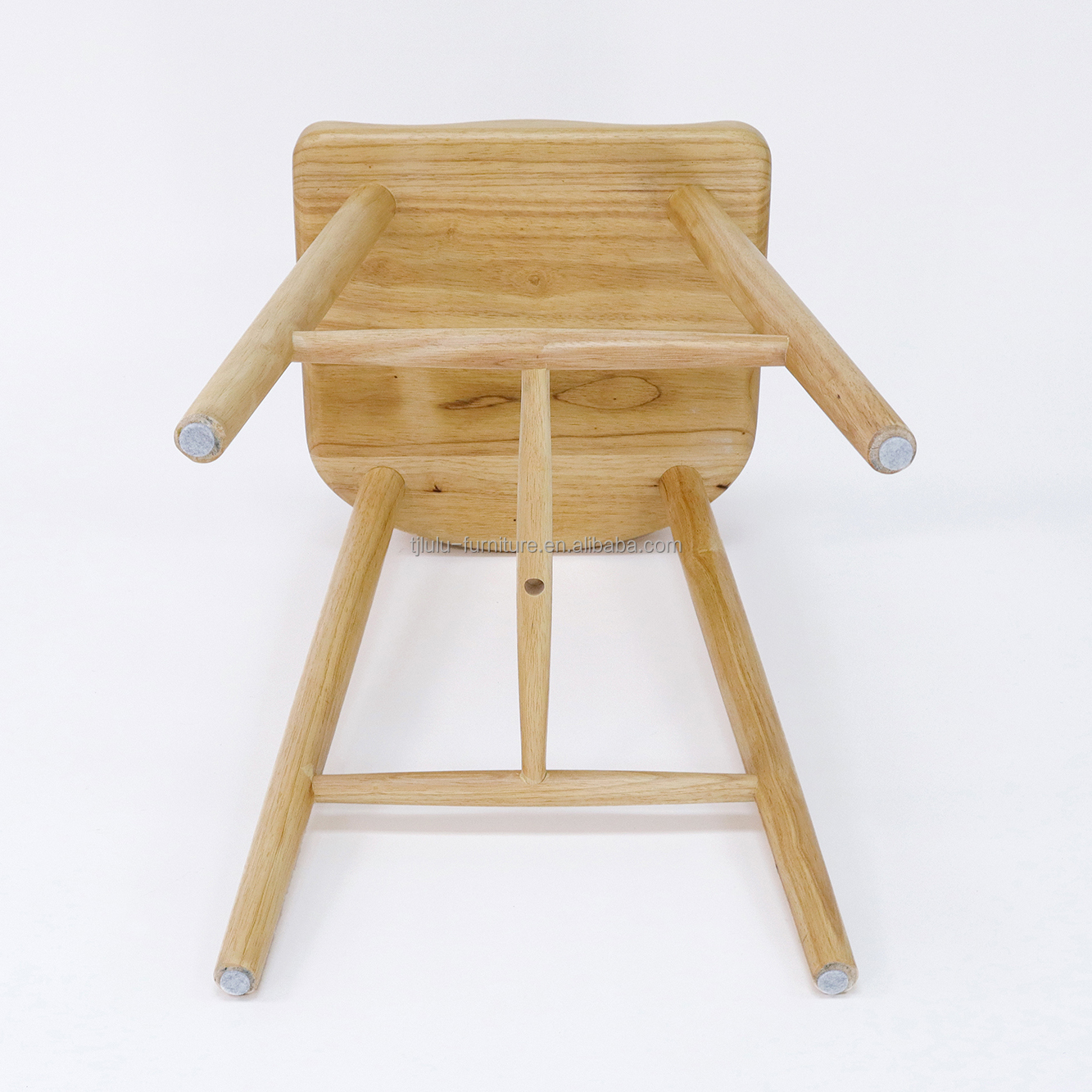 Rubber Wood Frame Antique Solid Wooden Bar Chair Stools for Bar Table in Mail Packing and Material