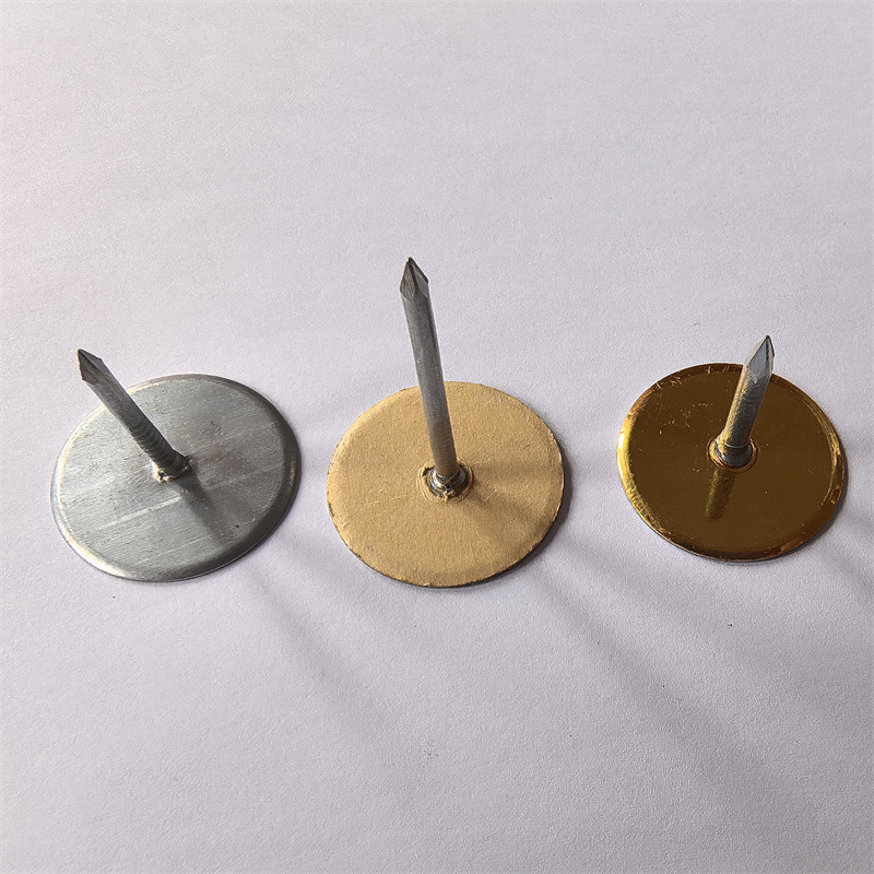 Galvanized Steel Self Sealing Pins With Cup Head Base For HVAC Insulation