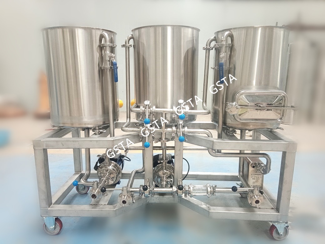 50L Capacity GHO Electronic Control Mini Beer Brewing Equipment for Brewery Pub Hotel