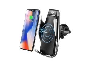 China White Auto Clamping Vent Mount 10W QI Wireless Car Charger wholesale