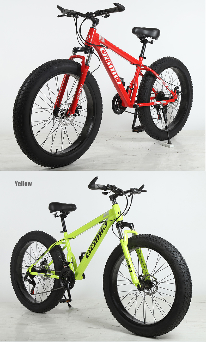 Comfortable Swallow Handlebar Fat Tire Bike OEM Customizable Snow Mountain Beach Cruisers Cycle Bicycle 26inches