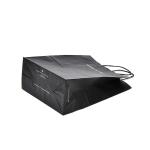 Eco Friendly Carrier White Black Kraft Paper Shopping Bags With Logo
