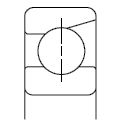 6210-2RS High Precision Deep Groove Ball Bearing Single Row With Low vibration
