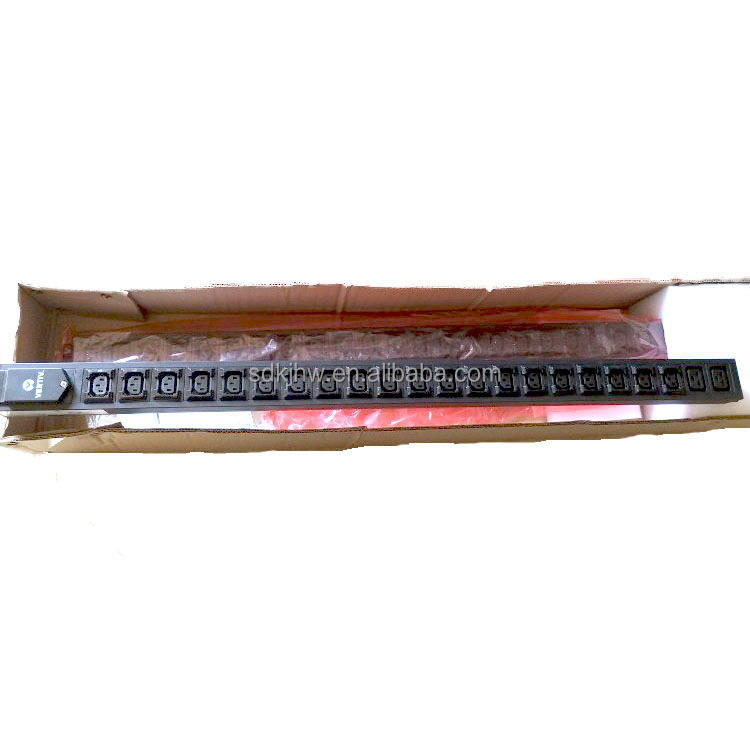 250V 16A 1U Basic Type Black Single Phase PDU for Cabinet Data Center AC Input Output