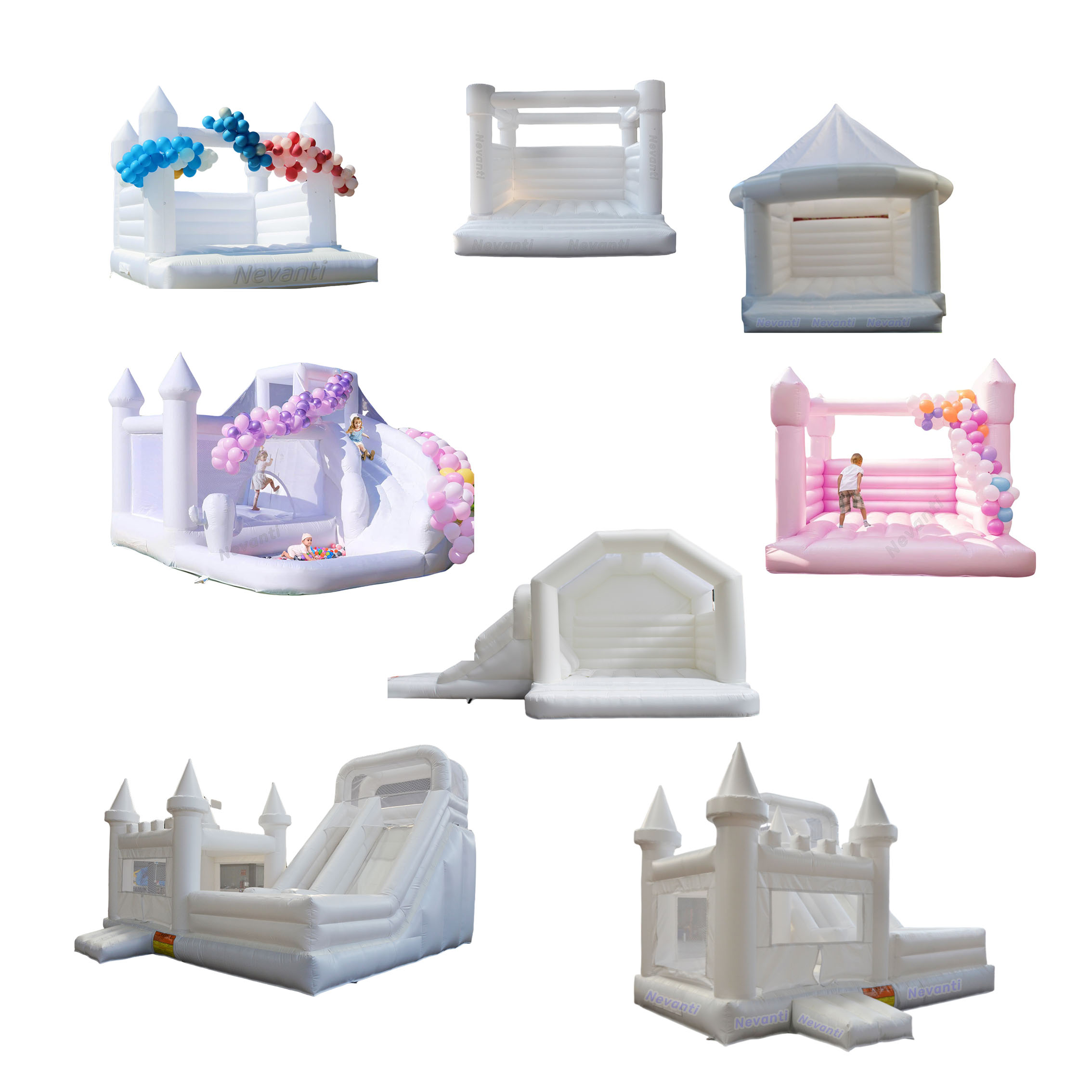 Custom Logo Printed Inflatable Castle Patrol Bounce House with Water Slide Combo