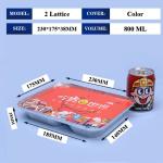 800ML Aluminum Foil Lunch Box 230mm*175mm*38mm Wholesales Container Tray Square