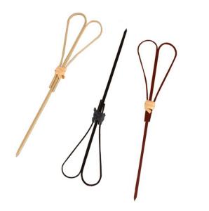 China 9cm Disposable Heart Shaped Decorative Bamboo Food Picks Toothpicks For Wedding wholesale