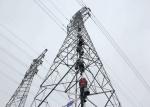 Transmission Power Line Tower , Angle Steel Member Lattice Steel Towers
