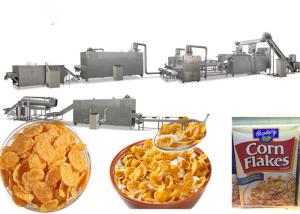 China ISO9001 Puffed Snack Food Corn Flakes Production Line wholesale