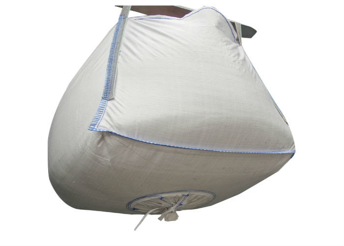 1500kg Super Large FIBC Jumbo Bags With 4 Loops Flat Bottom / Side Discharge