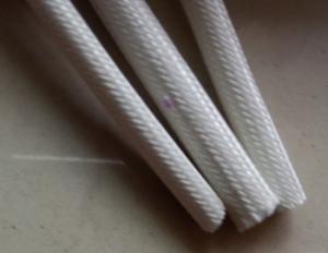 China 0.5mm - 2.0mm Range Silicone Rubber Fiberglass Sleeving for Electrical Machinery wholesale