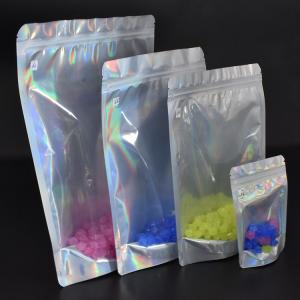 China Holographic Standing Zipper 340g Mylar Smell Proof Bags wholesale