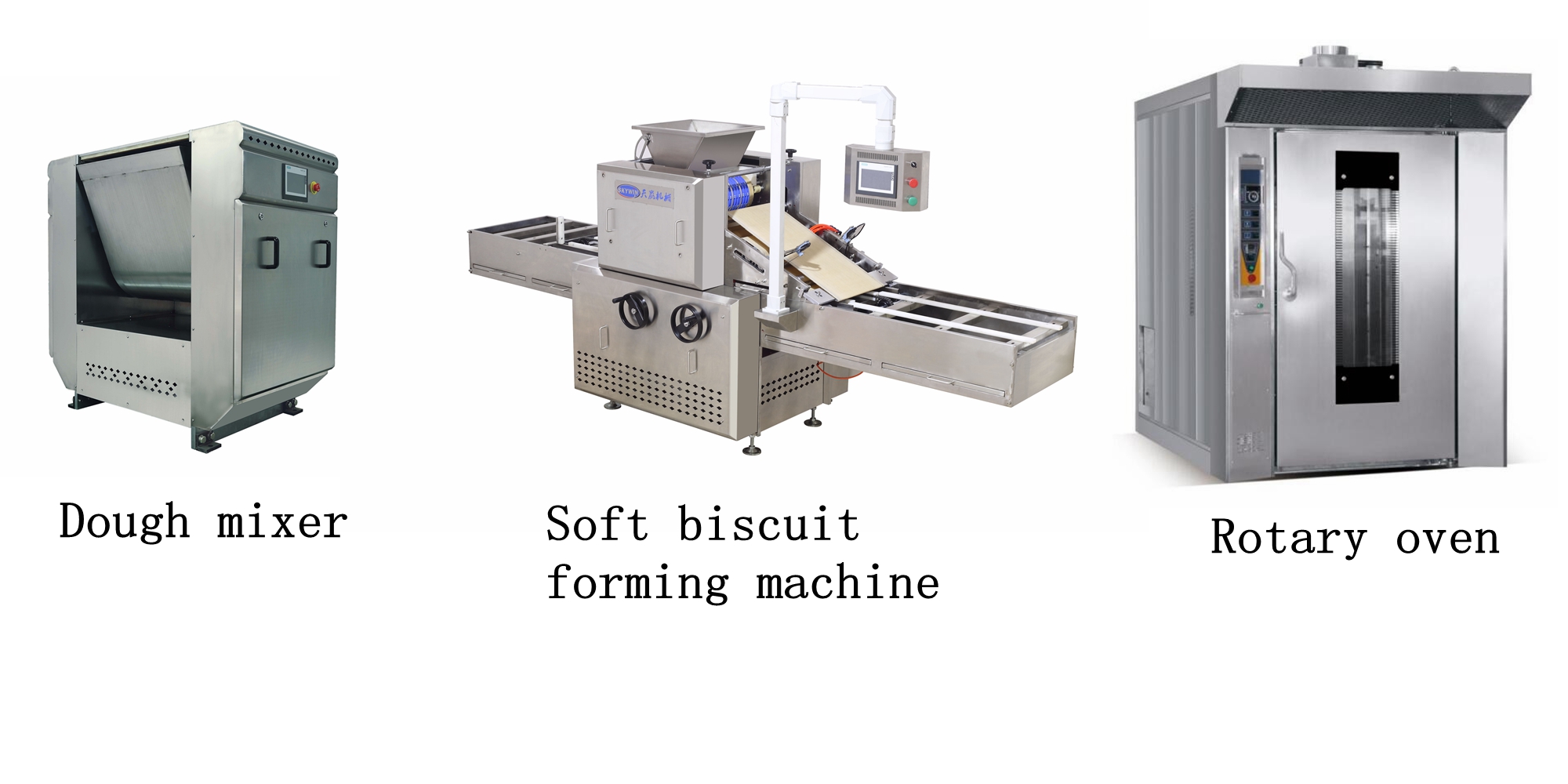 High Efficiency Biscuits Making Machine Rotary Cookie Molder 4000mm Length