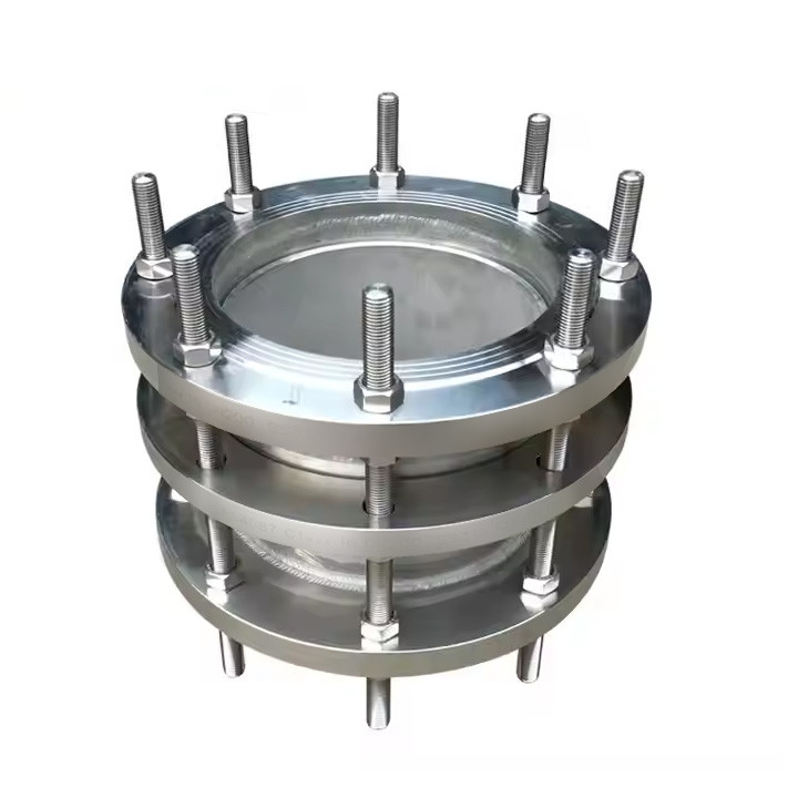 Pipe fittings double flange flexible coupling stainless steel dismantling joint