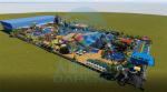 Water Park Play Equipment Set With Aqua Fiberglass Water Slide For Kids