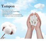 Adult Private Label Organic Cotton Clean Point Tampons for Female Health Care