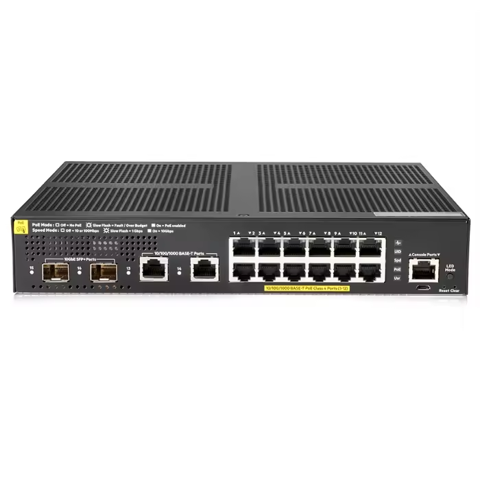 24-Port Gigabit Ethernet Switch Customized 6200f Series JL725A 24g Cl4 4sfp 370w with 10/100/1000Mbps Transmission Rate