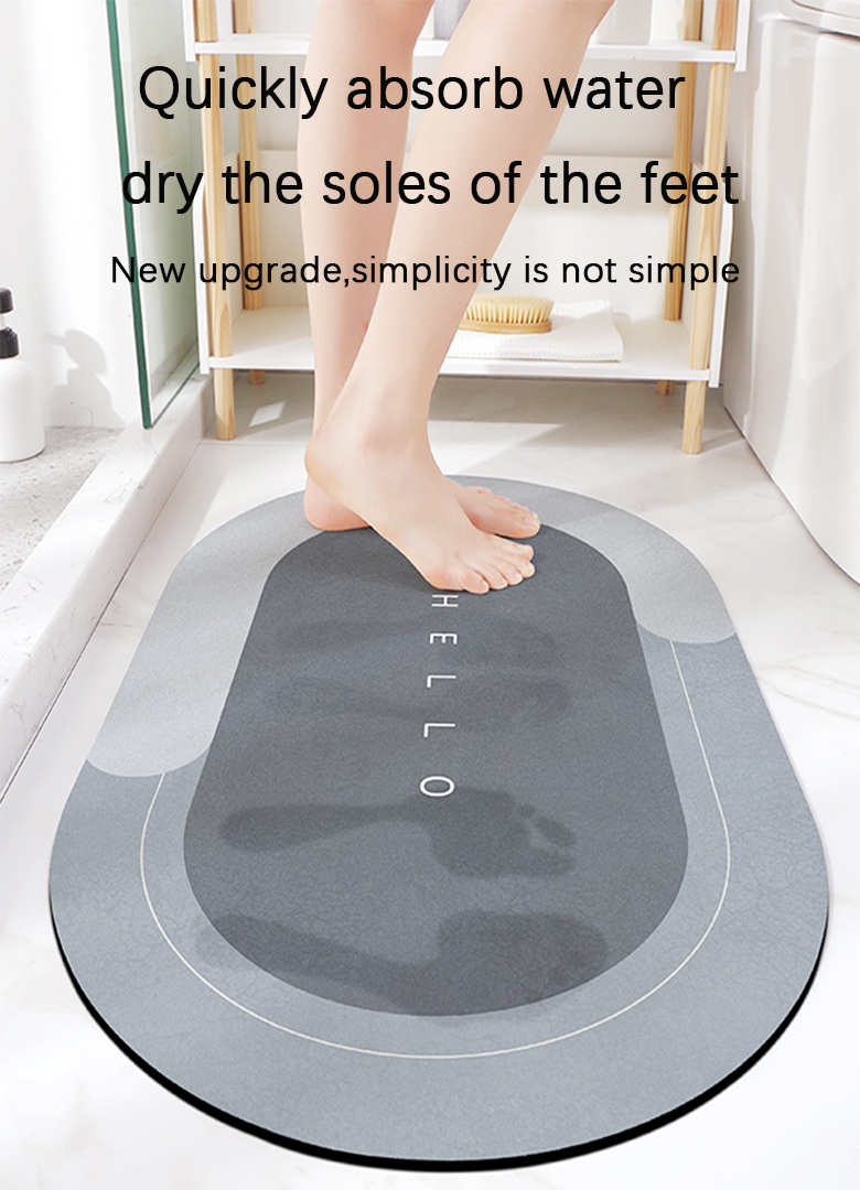 Technology Cashmere Bathroom Floor Mat Machine Made for a Luxurious Bathing Experience