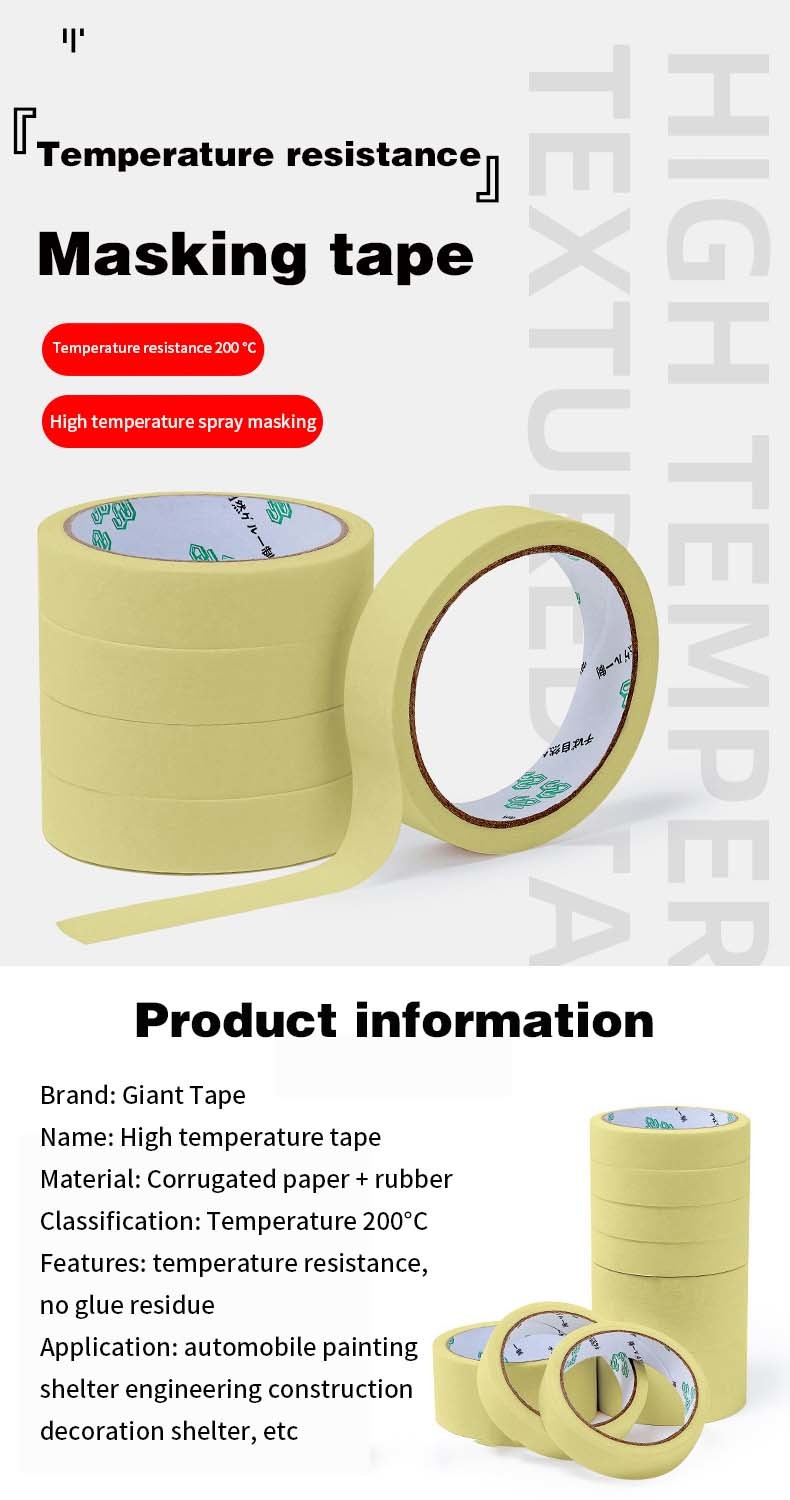 30mm Width Easy Tear Traceless Painter Masking Tape Supplies From With Free Sample