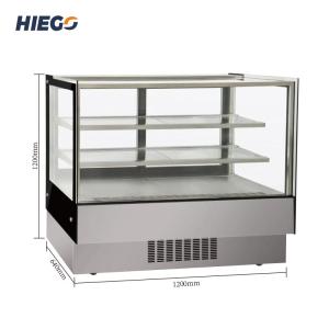 China R600a Cake Display Showcase Countertop Desktop Refrigerated Cake Display wholesale