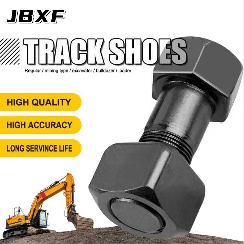 Metric Bolt M12-M30 With Hex Head And Metric Thread Excavator Fasteners