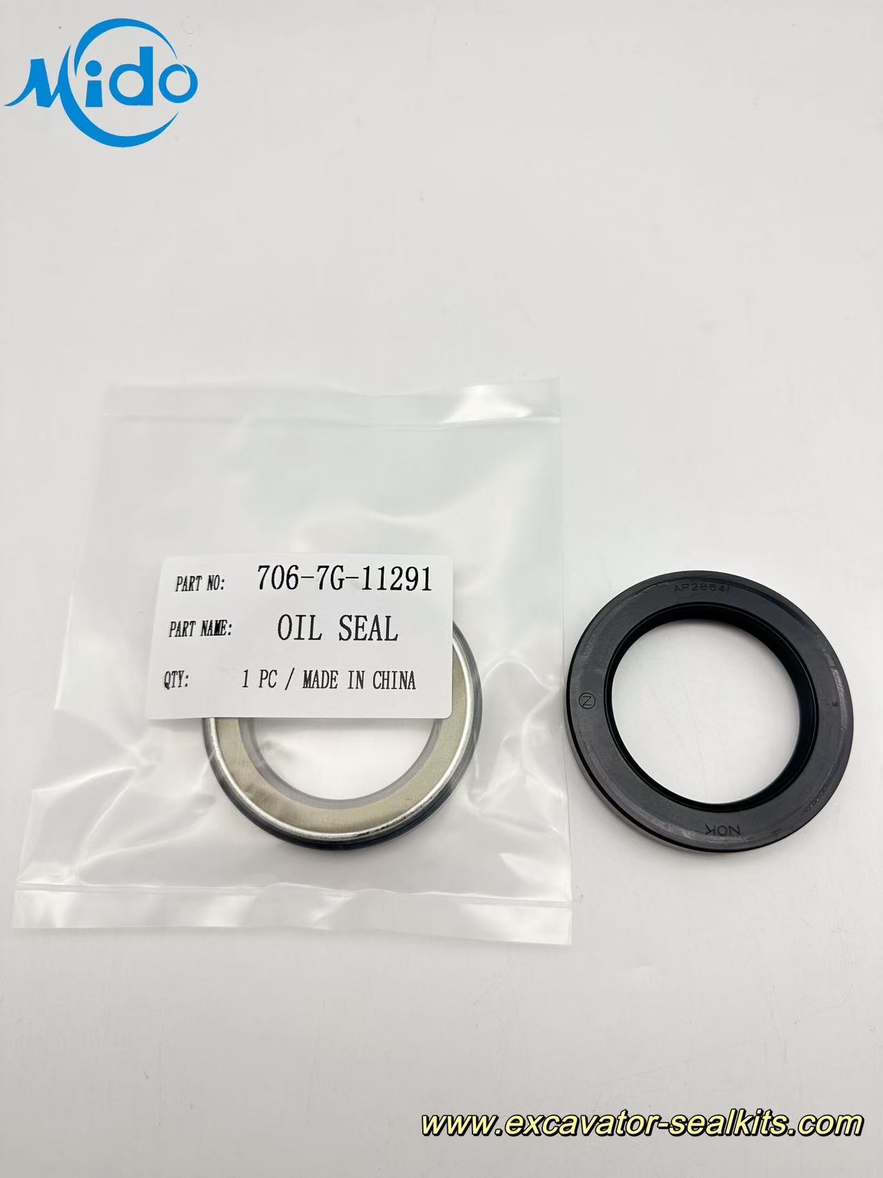 Komatsu Travel Motor & Main Pump Oil Seal - Fits PC100L/150/200 Series Excavators ｜706-7G-11290 706-7G-11291