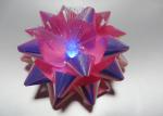 Transparent LED Glowing gift ribbon flower bows with LED light for celebration