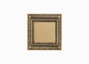 China EU Standard French Sockets And Switches 87mm 91.2mm Brass Switched Socket wholesale
