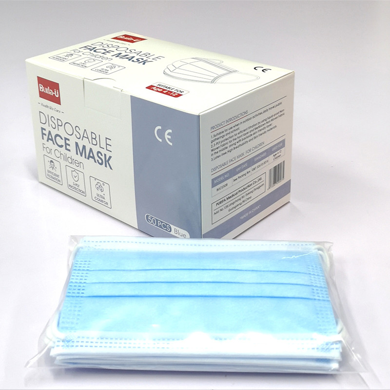 Type II Earloop Disposable Face Mask For Kids Children CE FDA