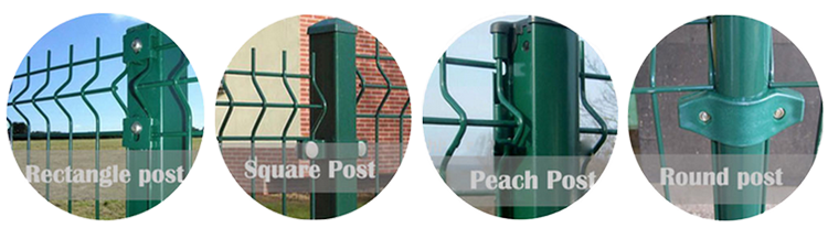 Outdoor Triangle Welded Mesh 3D Fence Galvanized Fence for Highway 830mm-2530mm Height