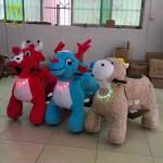 Hansel safari plush animals walking stuffed animal electric ride for outdoor