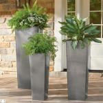 Brushed Tapered Stainless Steel Planter Box 45-120cm