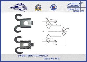 China Custom Elastic Rail Spring Steel Clip / Btumen Railway Clips wholesale