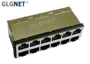 China 2 x 6 RJ45 Multiple Port Connectors wholesale