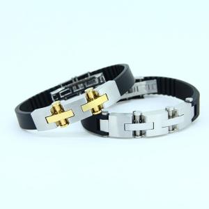 China Factory Direct Stainless Steel High Quality Silicone Bracelet Bangle LBI19 wholesale