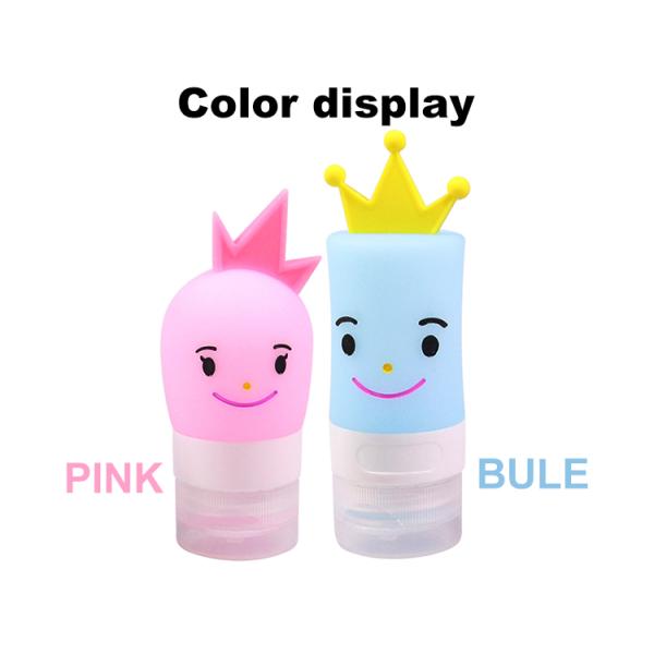 Food Grade Empty 40ml Cartoon Silicone Travel Bottles