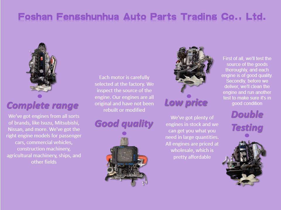 Used Turbo Diesel Engine Mitsubishi 6D17T 150-200hp Efficient For Heavy Truck