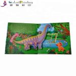 Custom Dinosaur Animal Children'S Pop Up Story Books For 1 Year Olds