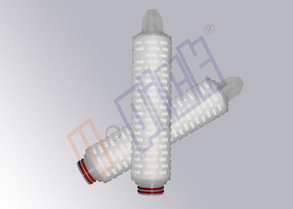 Customized 0.2 Micron Membrane Filter Cartridge / 10 Inch Industrial Cartridge