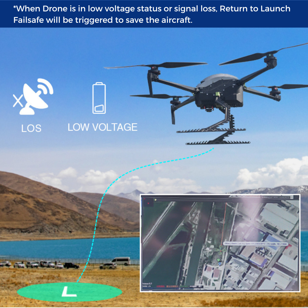 8 Axis Industrial Inspection UAV Mapping Drone 5.4KG Weight High Performance HXN1-B