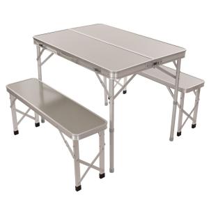 China Folded Outdoor Garden Patio Portable Aluminum Camping Dinning Table and Chair Set for Barbecue Beach Picnic wholesale
