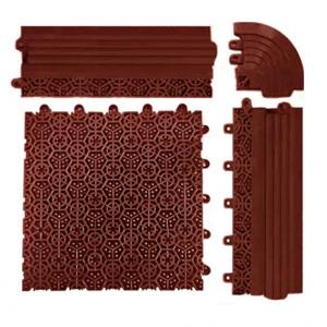 China 200x200MM 1.6CM UV Resistant Anti Slip PVC Floor Mat For Wet Area wholesale
