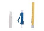 Duplex LC 3mm OM3 Fiber Optic Connector with 45 degree Bent Boot